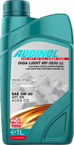 Uleiuri de motor ADDINOL GIGA LIGHT MV 0530 LL